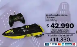 Carrefour Batman lancha radio control oferta