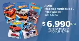 Carrefour Hot wheels autito modelos surtidos oferta