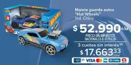 Carrefour Hot wheels maleta guarda autos oferta