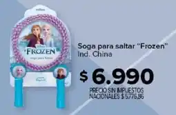 Carrefour Frozen soga para saltar oferta