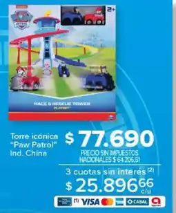 Carrefour Paw patrol torre icónica oferta