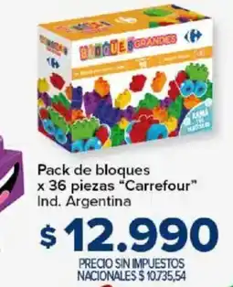 Carrefour Carrefour pack de bloques oferta