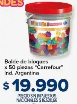 Carrefour Carrefour balde de bloques oferta