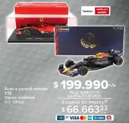 Carrefour Auto a control remoto 1:18 oferta