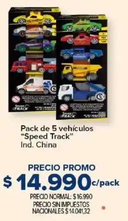Carrefour Speed track pack de 5 vehículos oferta
