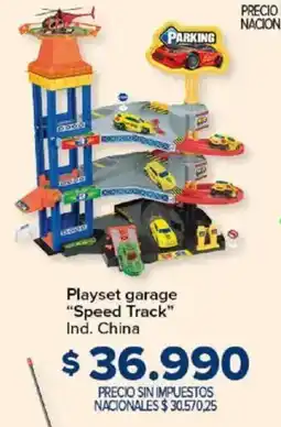 Carrefour Speed track playset garage oferta