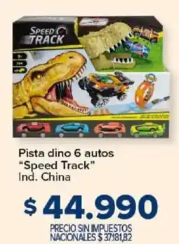 Carrefour Speed track pista dino 6 autos oferta