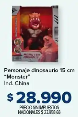 Carrefour Monster personaje dinosaurio oferta