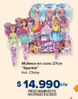 Carrefour Sparkle muñeca en cono 27cm oferta