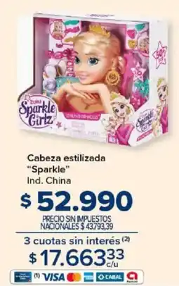 Carrefour Sparkle cabeza estilizada oferta