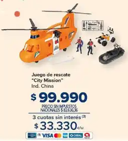 Carrefour City mission juego de rescate oferta