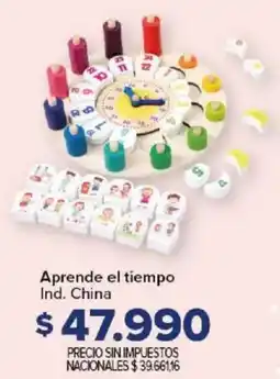 Carrefour Aprende el tiempo oferta