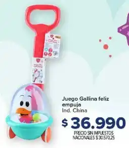 Carrefour Juego Gallina feliz empuja oferta