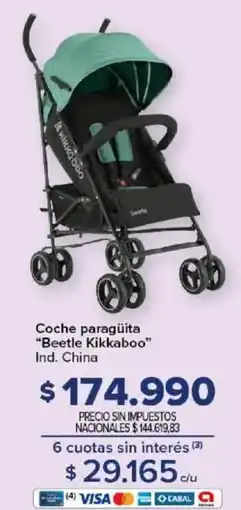 Carrefour Beetle kikkaboo coche paragüita oferta
