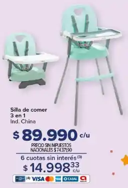 Carrefour Silla de comer 3 en 1 oferta