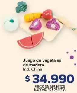 Carrefour Juego de vegetales de madera oferta