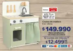 Carrefour Cocina de madera oferta