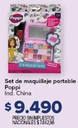 Carrefour Poppi set de maquillaje portable oferta