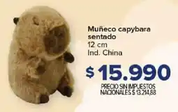 Carrefour Muñeco capybara sentado oferta