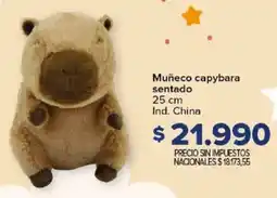 Carrefour Muñeco capybara sentado oferta