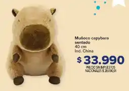 Carrefour Muñeco capybara sentado oferta
