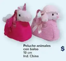 Carrefour Peluche animales con bolso oferta