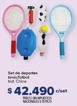 Carrefour Set de deportes tenis/fútbol oferta