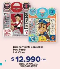 Carrefour Paw patrol diseña y pinta con sellos oferta