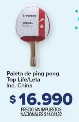 Carrefour Paleta de ping pong top life/leta oferta