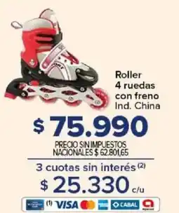 Carrefour Roller 4 ruedas con freno oferta
