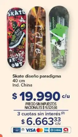 Carrefour Skate diseño paradigma oferta