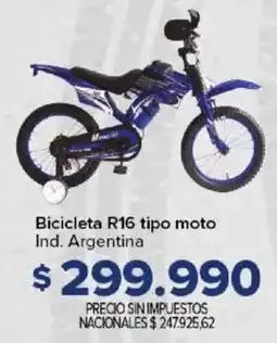 Carrefour Bicicleta R16 tipo moto oferta