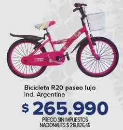 Carrefour Bicicleta R20 paseo lujo oferta