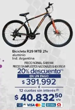 Carrefour Bicicleta R29 MTB oferta