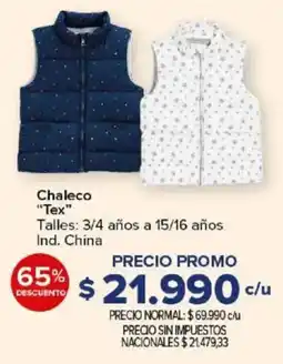 Carrefour Tex chaleco oferta