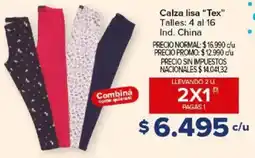Carrefour Tex calza lisa oferta