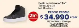 Carrefour Tex botita acordonada oferta