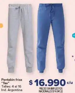 Carrefour Tex pantalón frisa oferta