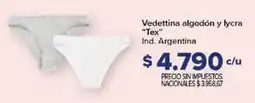 Carrefour Tex vedettina algodón y lycra oferta