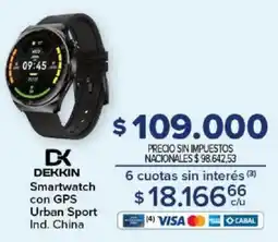 Carrefour Dekkin smartwatch con gps urban sport oferta
