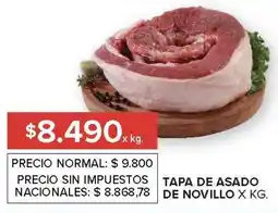 Carrefour Tapa de asado de novillo oferta