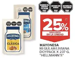 Carrefour Hellmann's mayonesa regular/liviana doypack oferta