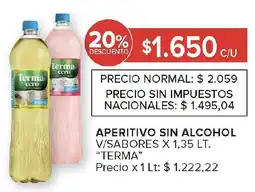 Carrefour Terma aperitivo sin alcohol v/sabores oferta