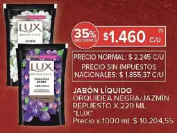 Carrefour Lux jabón líquido orquidea negra/jazmín repuesto oferta