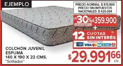 Carrefour Soñador colchón juvenil espuma oferta