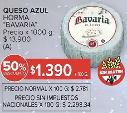Carrefour Bavaria queso azul horma oferta