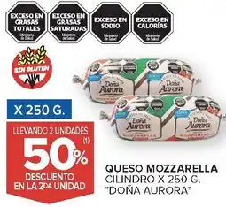 Carrefour Doña aurora queso mozzarella cilindro oferta