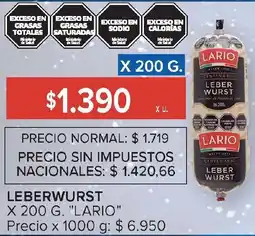 Carrefour Lario leberwurst oferta