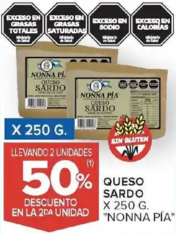 Carrefour Nonna pía queso sardo oferta