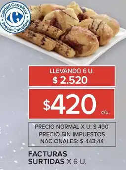 Carrefour Facturas surtidas oferta
